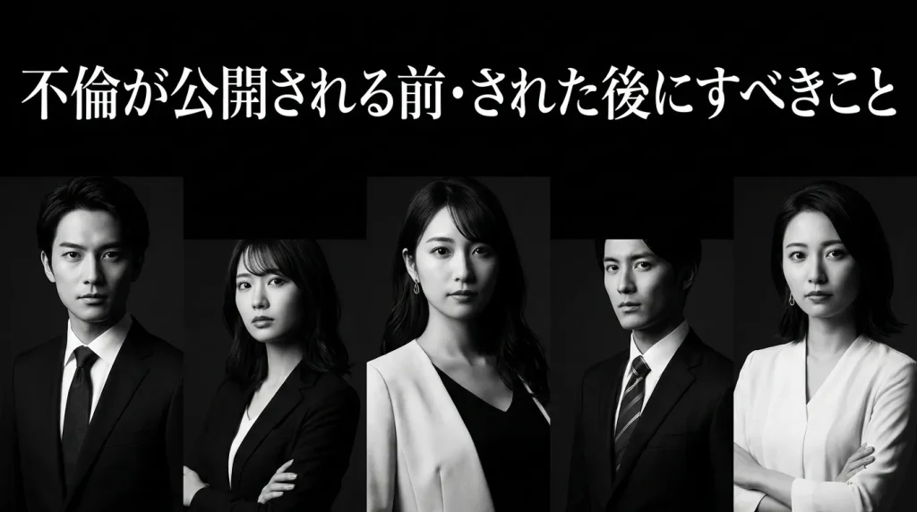 不倫が公開される前・された後にすべきこと