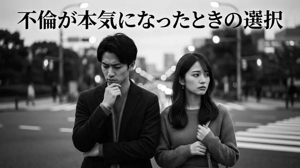 不倫が本気になったときの3つの選択肢