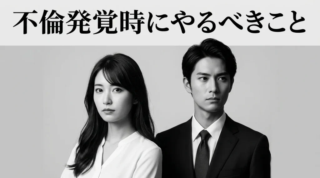 不倫が発覚したときに絶対やるべき3つのこと