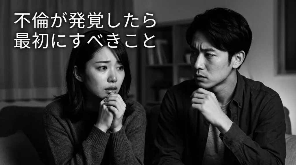 不倫が発覚したら最初にすべきこと