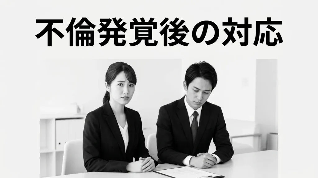 不倫が発覚した後の対応