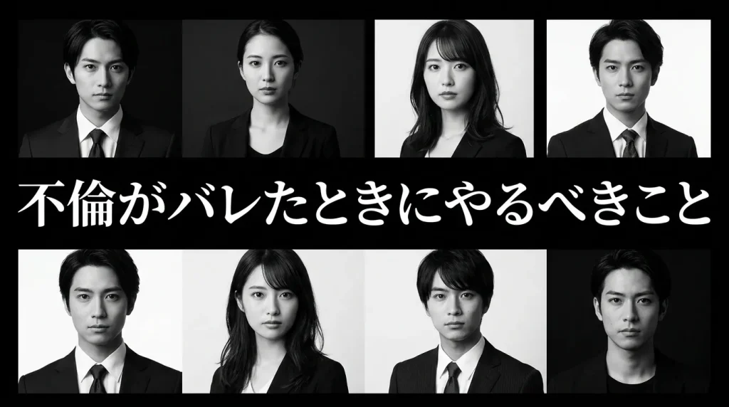 不倫が発覚してしまったら最初にすべきこと