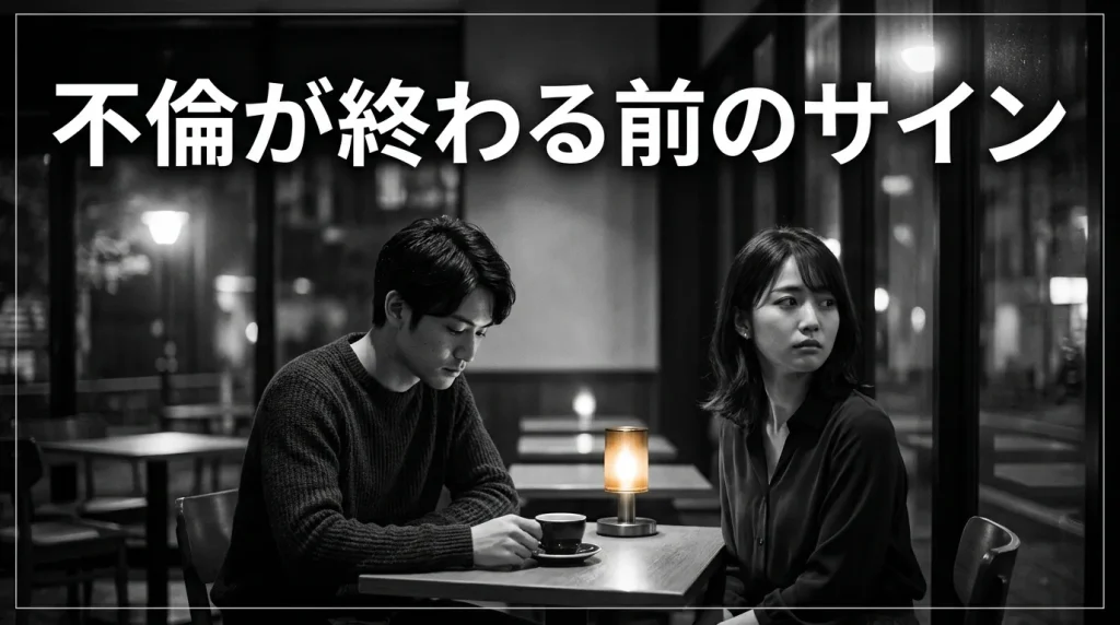 不倫が終わる前に必ず出るサイン