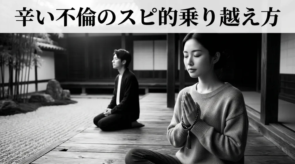 不倫が辛いときのスピリチュアルな乗り越え方