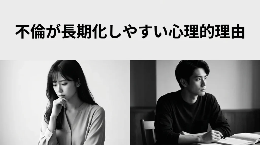 不倫が長期化しやすい3つの心理的理由