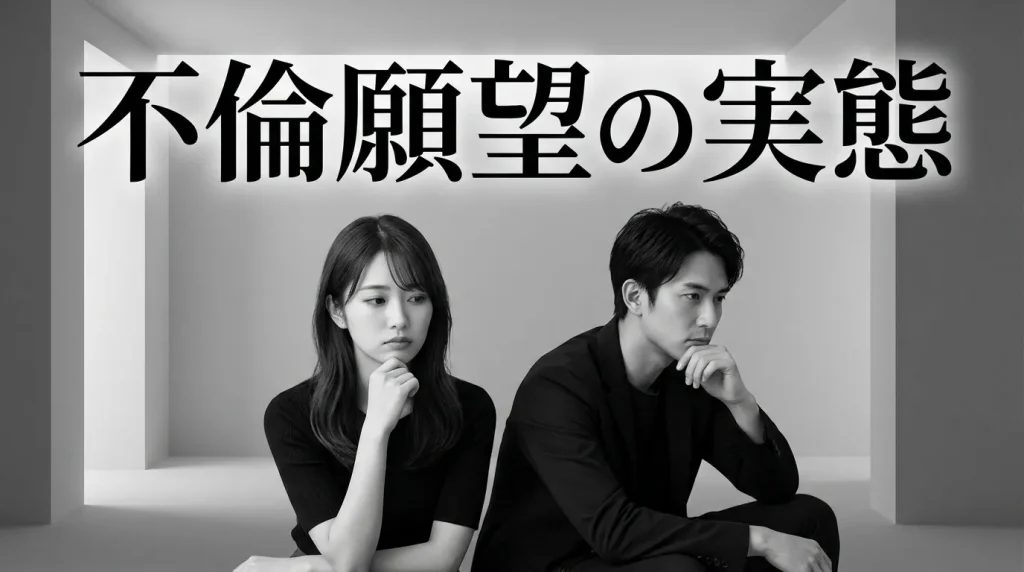 不倫したいと感じるのはあなただけではない