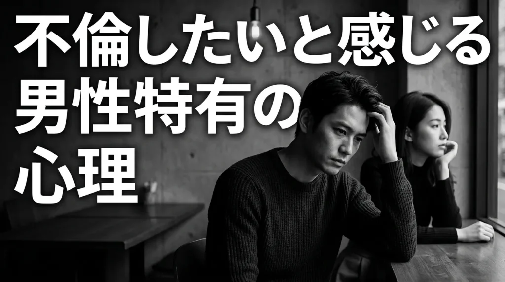 不倫したいと感じる男性特有の心理