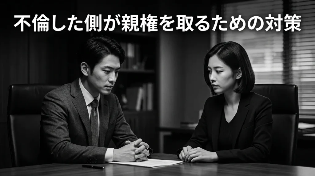 不倫した側が親権を獲得するために取るべき対策