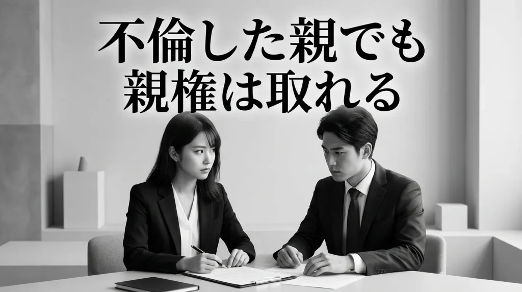 不倫した親でも親権は取れる