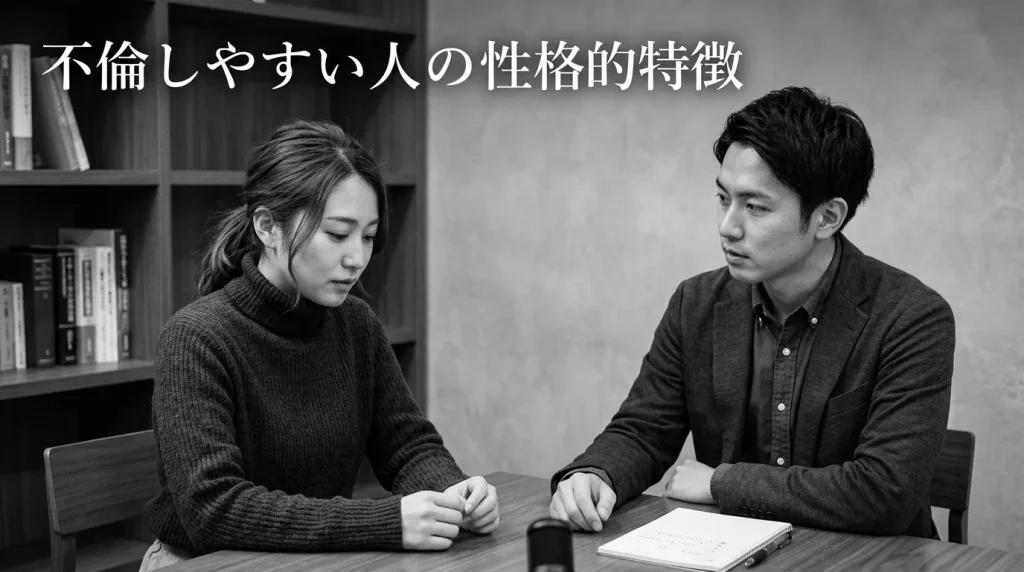 不倫しやすい人の性格的特徴と心理傾向