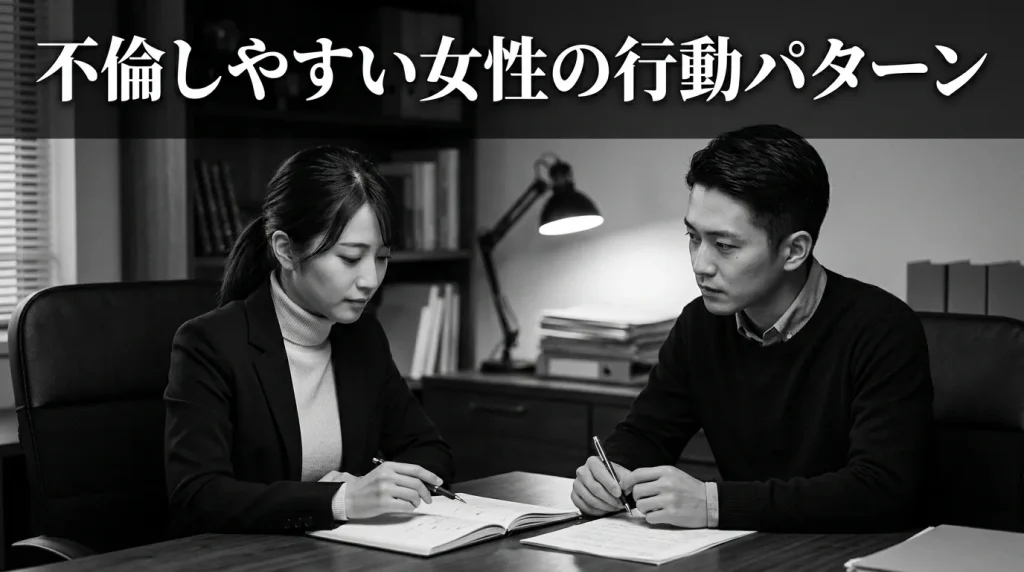 不倫しやすい女性の行動パターンと見極め方