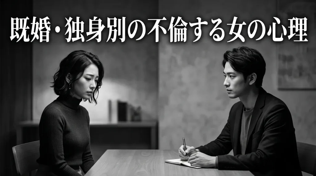 不倫する女の心理を既婚・独身別に徹底解剖