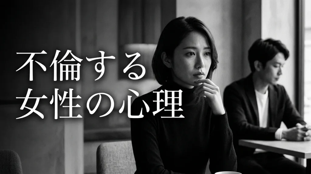 不倫する女性の心理　感情的な繋がりを求めて動く心