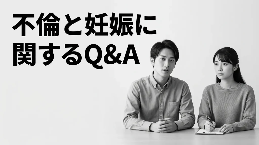 不倫と妊娠に関してよくある質問