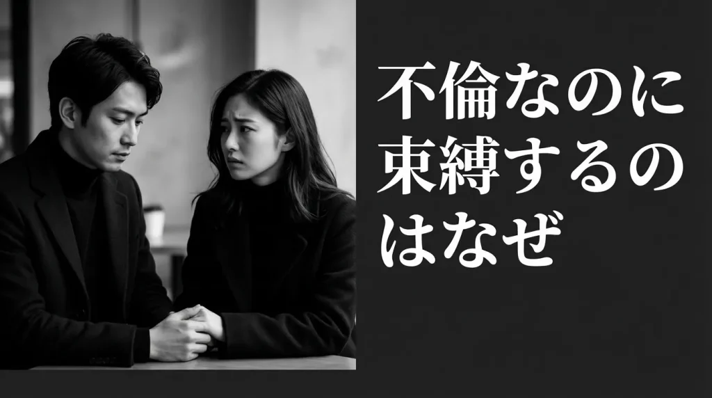 不倫なのに束縛するのはなぜか 男性が執着する根本的な背景
