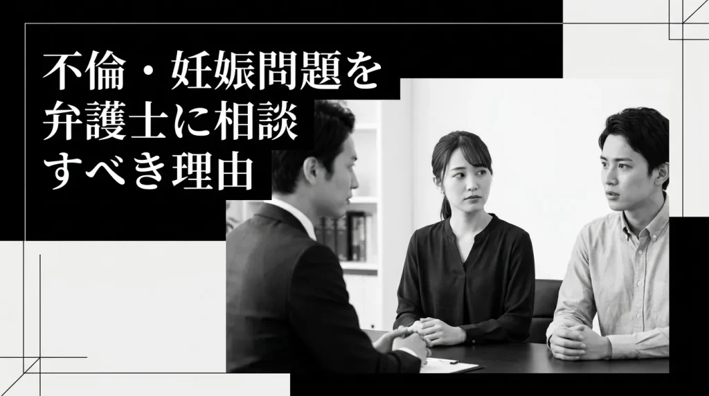 不倫による妊娠問題を弁護士に相談すべき理由
