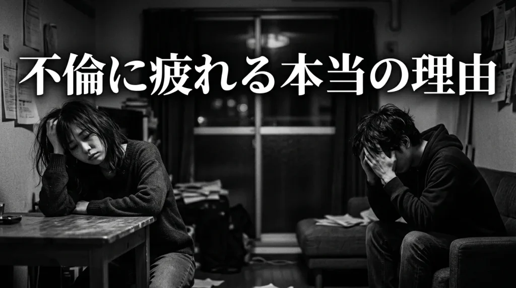 不倫に疲れる本当の理由を知っていますか