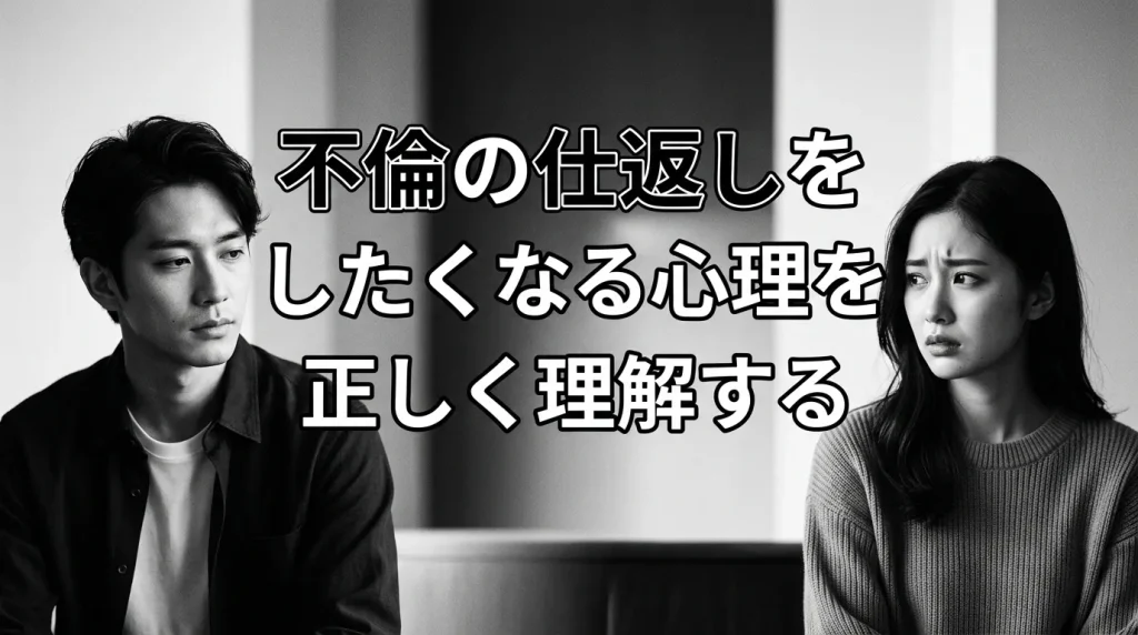 不倫の仕返しをしたくなるのは当然のこと、その心理を正しく理解する