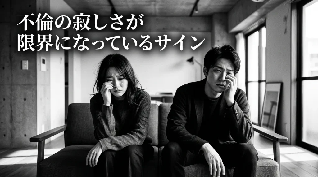 不倫の寂しさが限界になっているサイン