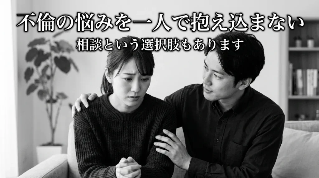 不倫の悩みを一人で抱え込まないために