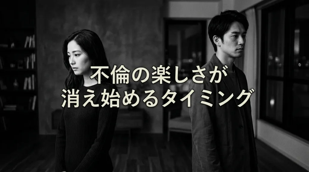 不倫の楽しさが消え始めるタイミングと、その理由