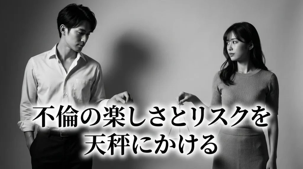 不倫の楽しさとリスクを正直に天秤にかける