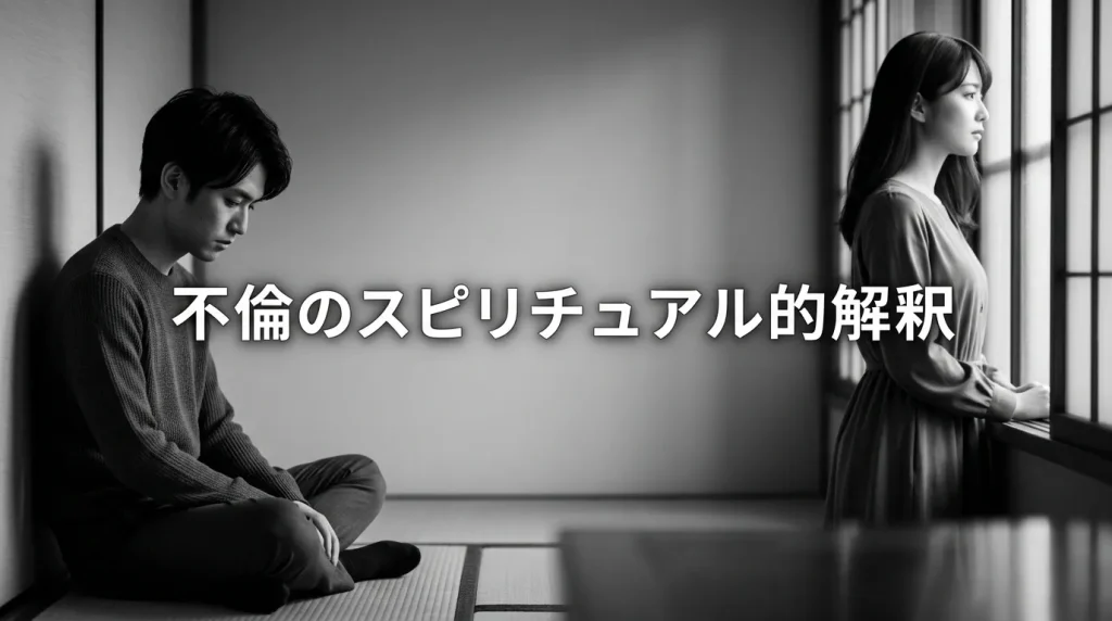 不倫はスピリチュアル的にどう解釈されるのか