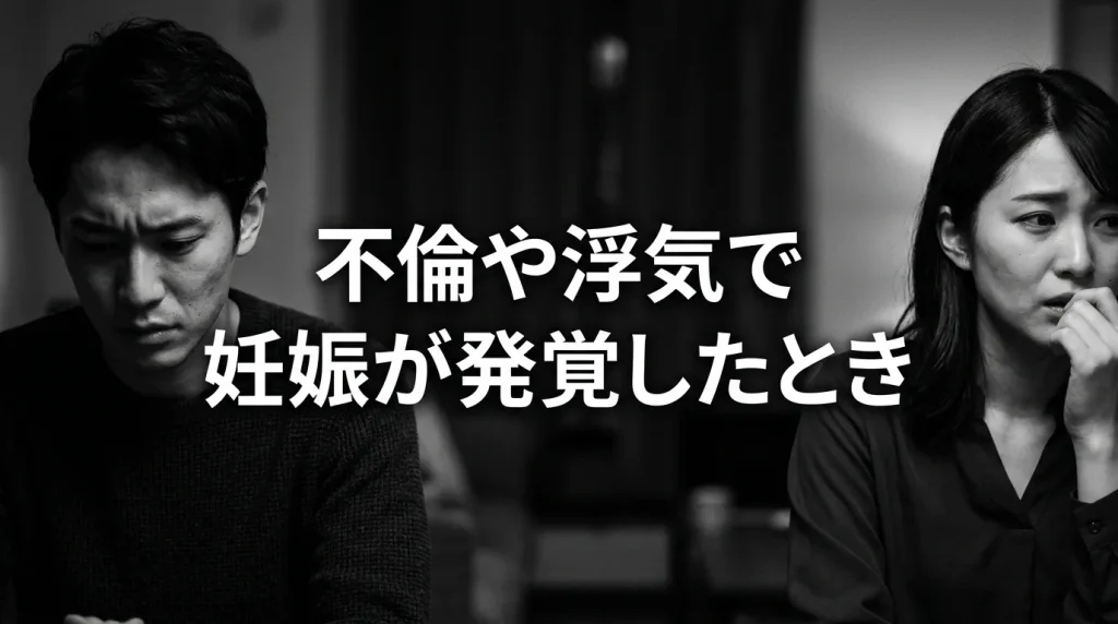 不倫や浮気で妊娠が発覚したときに最初にすべきこと