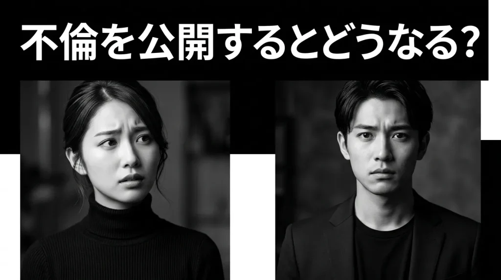 不倫をSNS・ネット・職場で公開するとどうなるのか