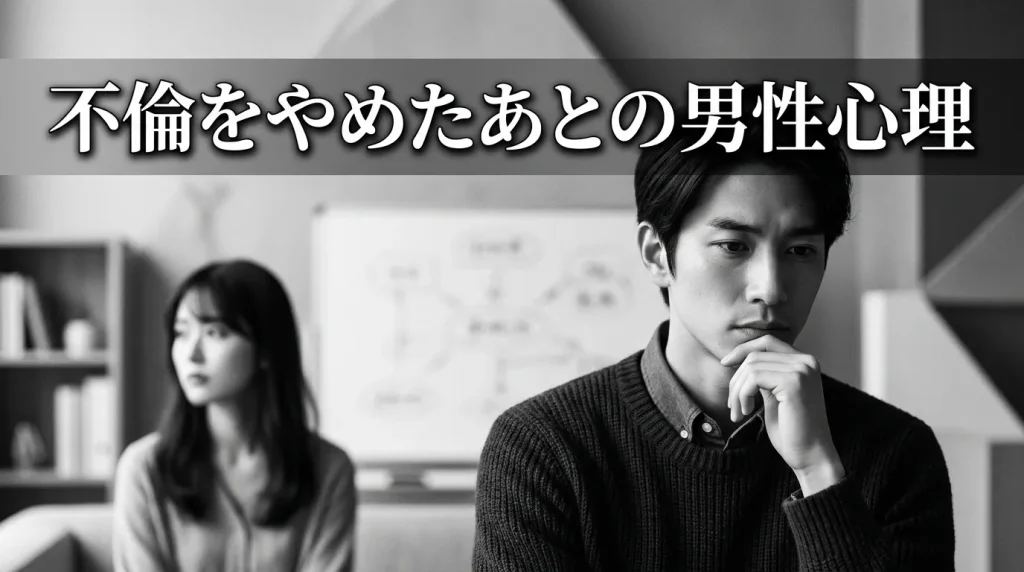 不倫をやめた後、男性の心理はどう変わるのか