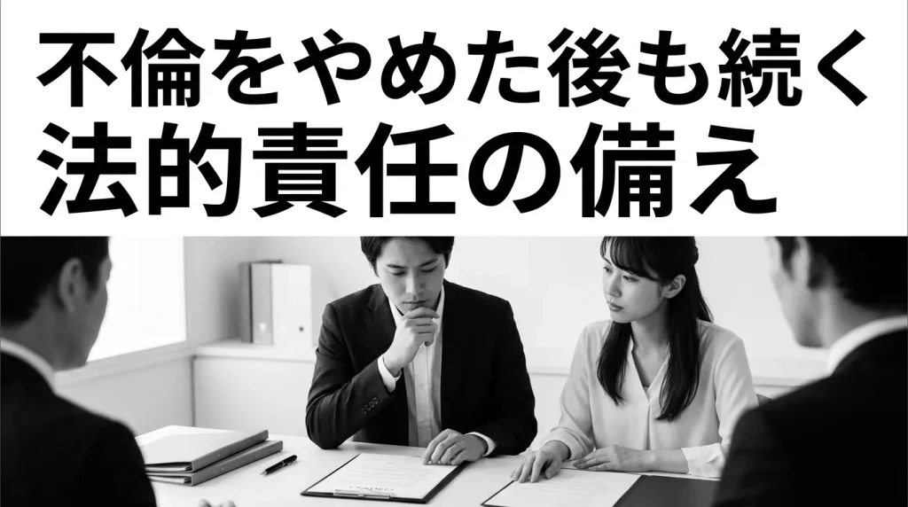 不倫をやめた後も続く慰謝料請求リスクへの備え