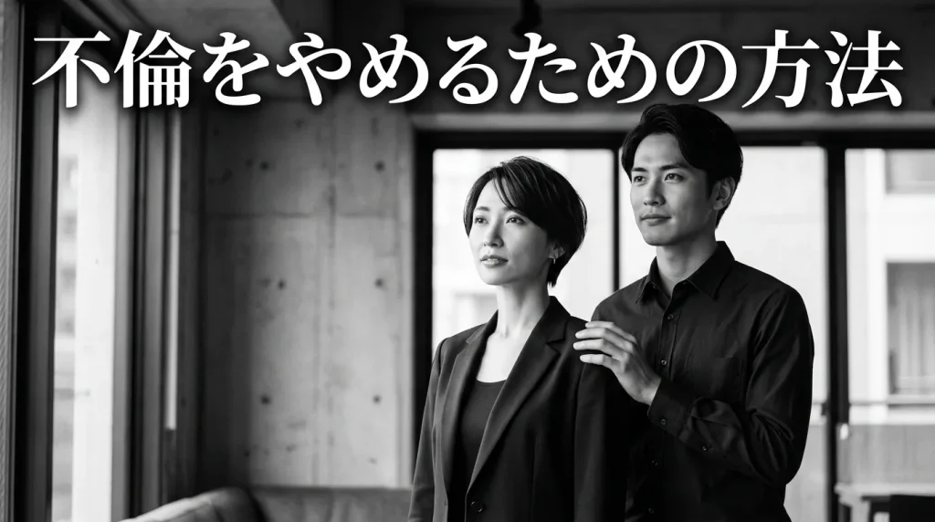 不倫をやめるための具体的な方法（状況別3パターン）