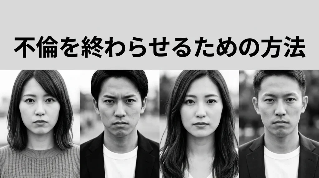 不倫を終わらせたいなら？別れるための具体的なステップ