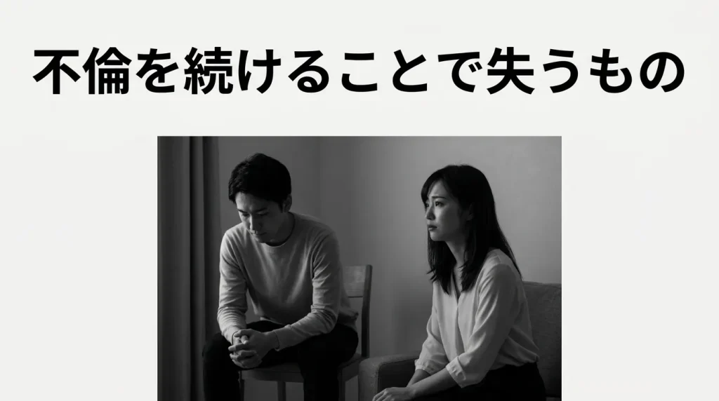 不倫を続けることで本当に失っていくもの