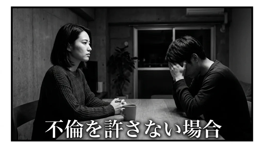 不倫を許さない場合にとるべき行動