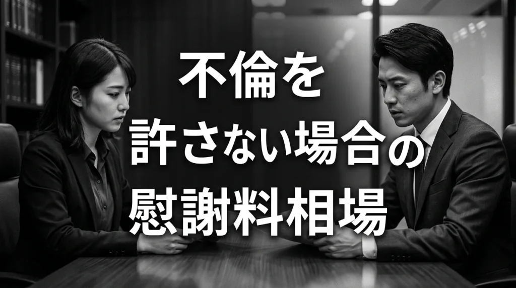 不倫を許さない場合の慰謝料相場