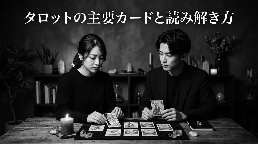 不倫タロット占いで使われる主要カードと読み解き方