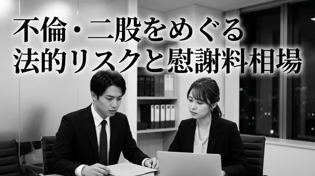 不倫・二股をめぐる法的リスクと慰謝料の相場