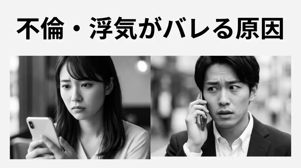 不倫・浮気がバレてしまう10の原因