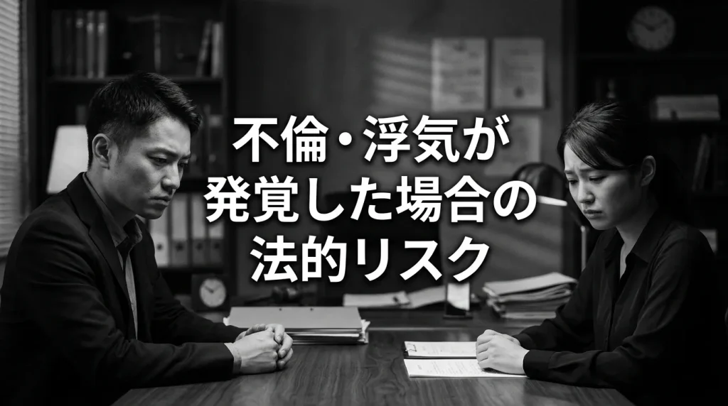 不倫・浮気が発覚した場合に知っておくべき法的リスク