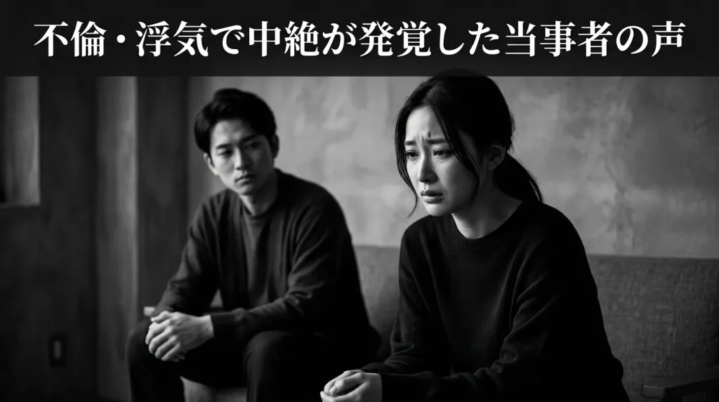 不倫・浮気で中絶が発覚した当事者の声（オリジナル体験談）