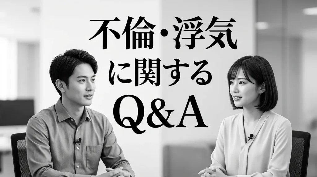 不倫・浮気に関してよくある質問