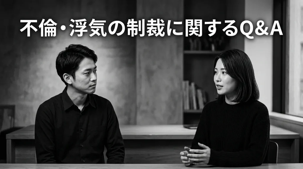 不倫・浮気の制裁についてよくある質問