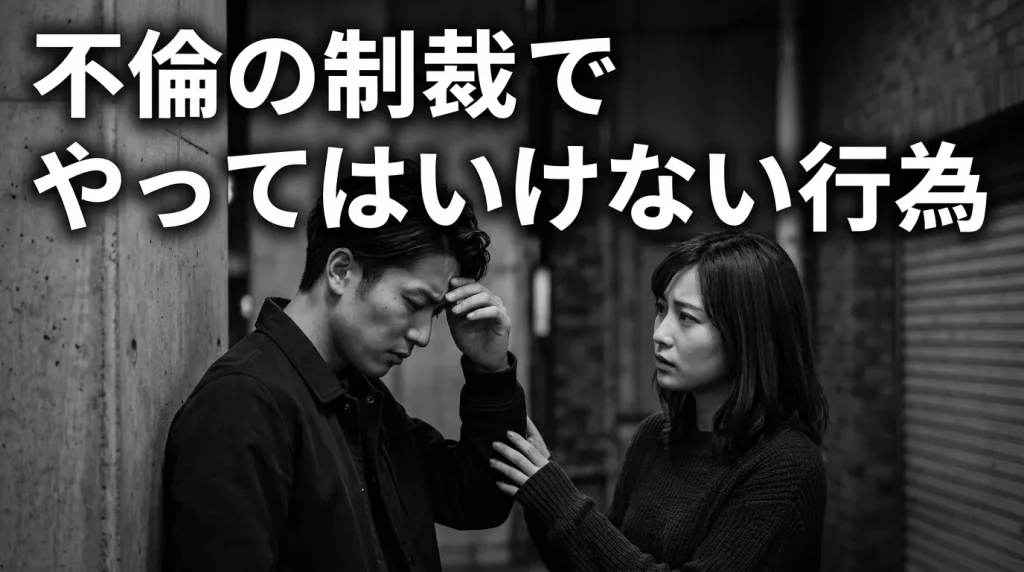 不倫・浮気への制裁で絶対にやってはいけない行為