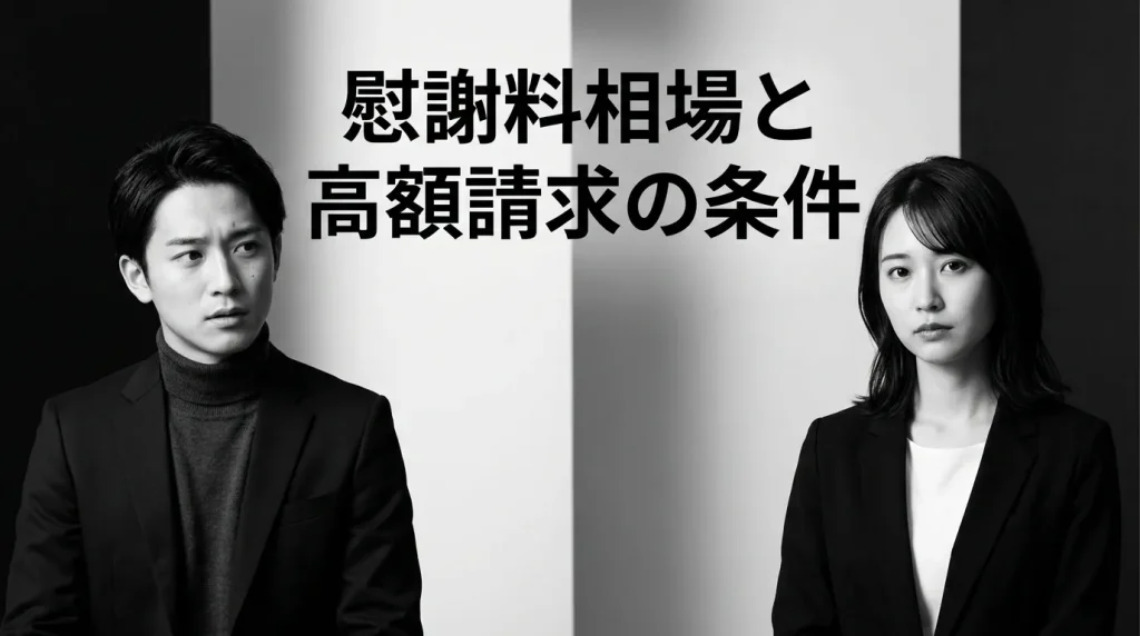 不倫慰謝料の相場と高額請求のための条件