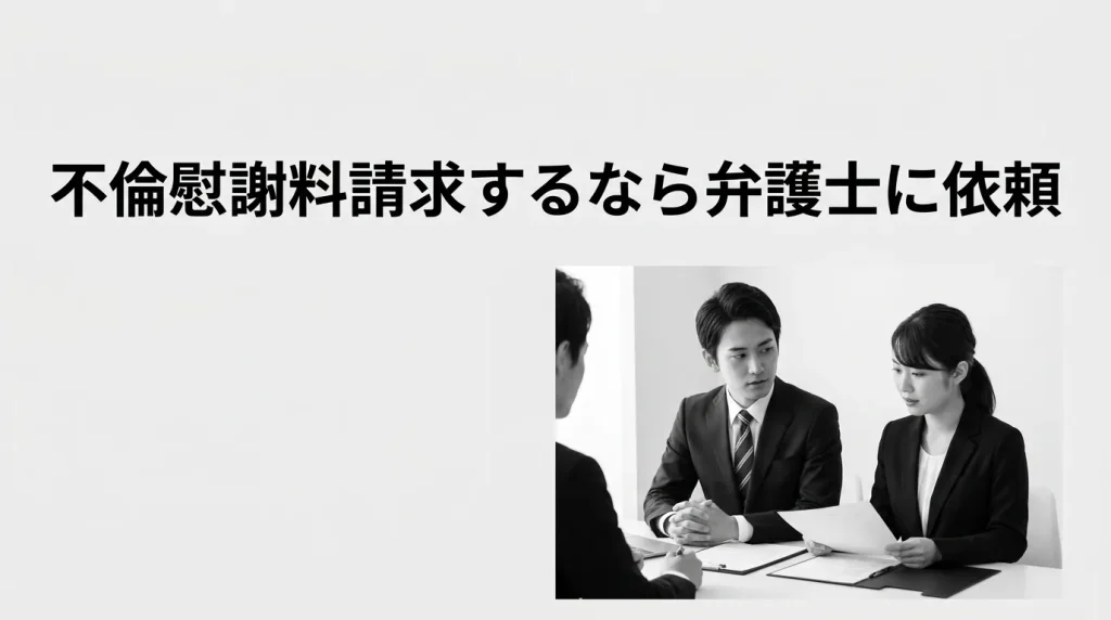 不倫慰謝料請求を成功させるために弁護士に相談すべき理由