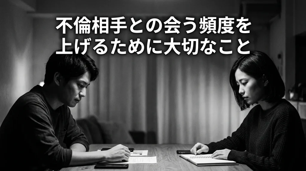 不倫相手との会う頻度を上げるために大切なこと