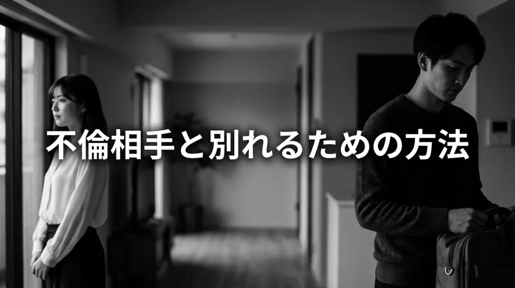 不倫相手と別れるための具体的な方法