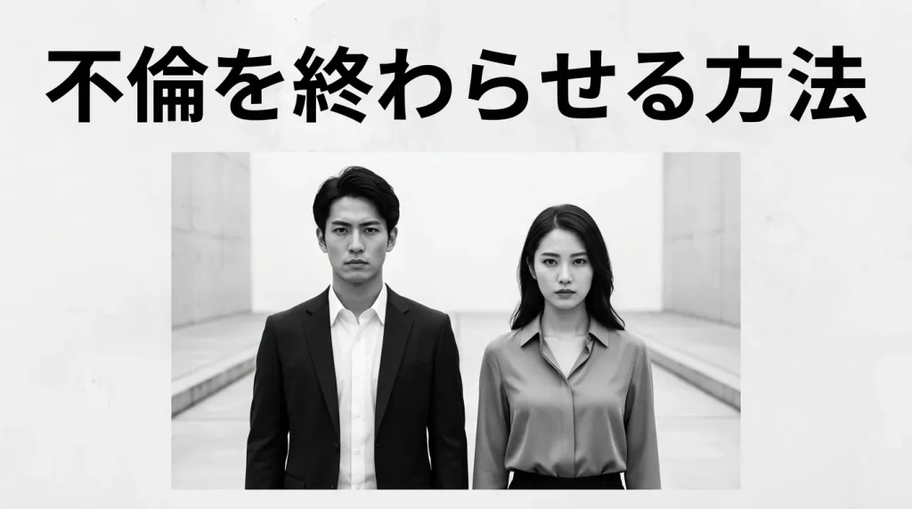 不倫関係を終わらせる具体的な方法