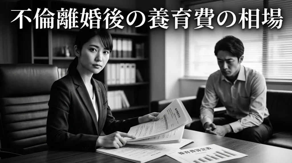 不倫離婚後の養育費の相場はいくらか
